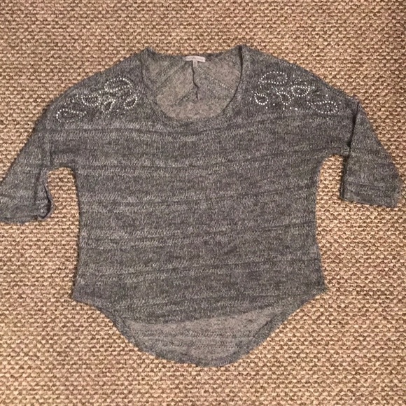 Gray Embellished Top - Picture 2 of 4